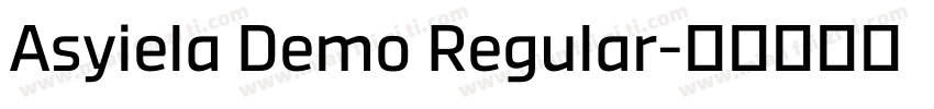 Asyiela Demo Regular字体转换